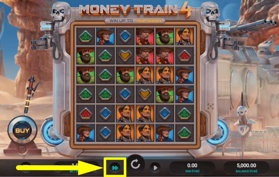 Money Train 4 CHANGE THE SPIN SPEED.
