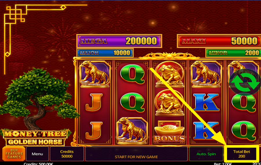 Money Tree Golden Horse УКАЖИТЕ СВОЮ СТАВКУ.