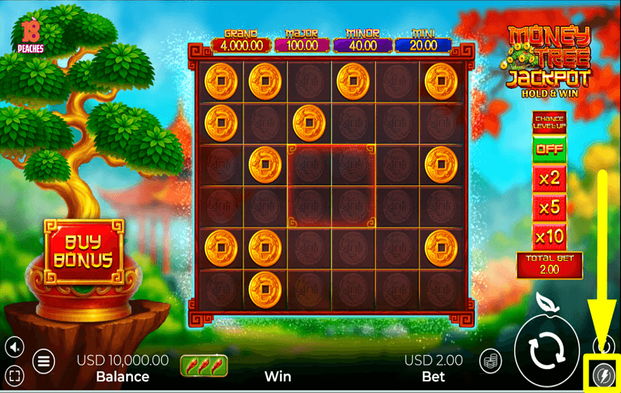 Money Tree Jackpot ATTIVA LA MODALITÀ TURBO.