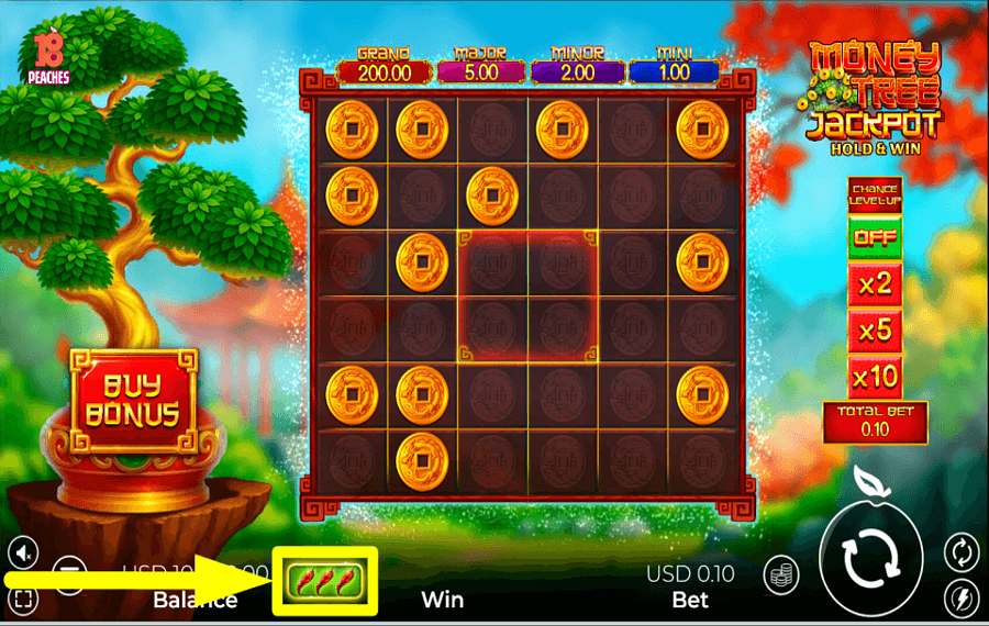 Money Tree Jackpot REGOLARE LA VOLATILITÀ.