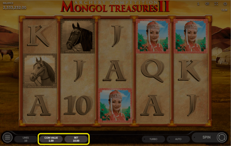 Mongol Treasures II Archery Competition Choose your wager