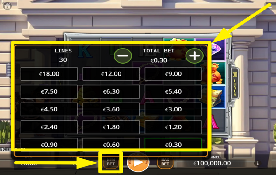 Monkey Heist ESTABLECE TU APUESTA.