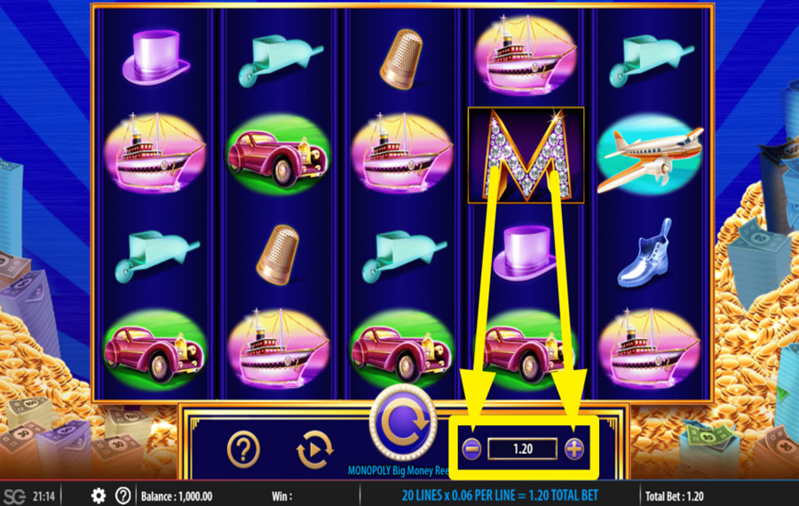 Monopoly Big Money Reel СДЕЛАЙТЕ СТАВКУ.