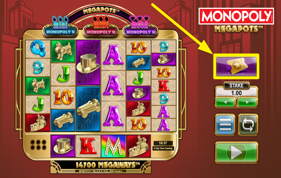 Monopoly Megapots ¡OBTÉN UN BONO!