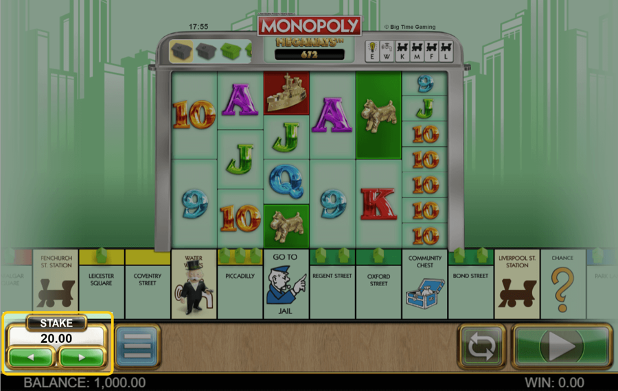 Monopoly Megaways Legen Sie Ihren Einsatz fest