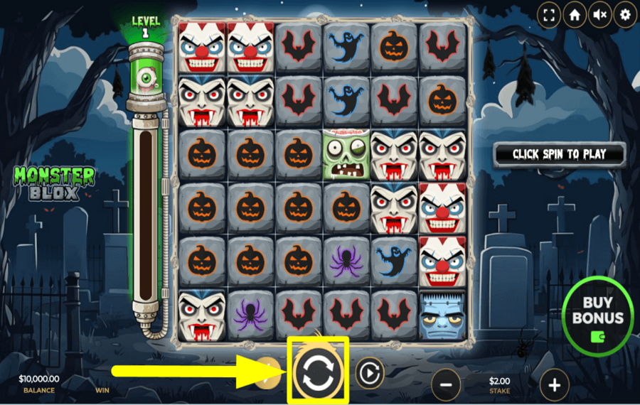 Monster Blox GIRA PER IL PREMIO.