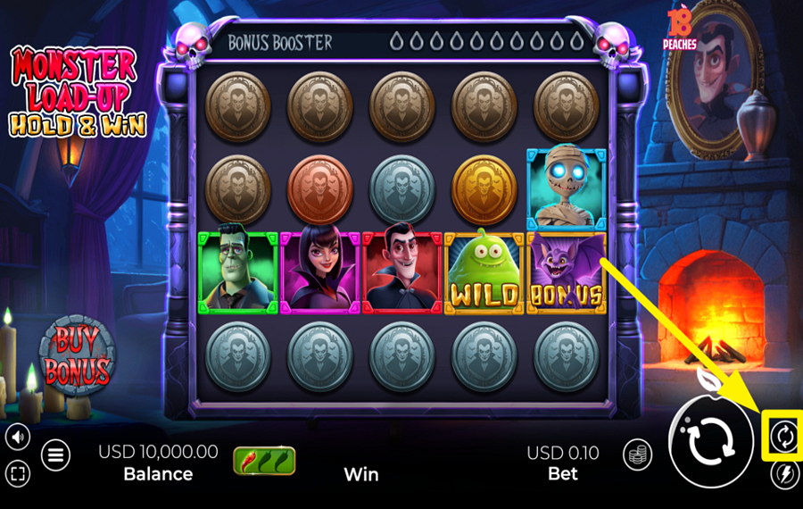 Monster Load Up Hold and Win АКТИВИРУЙТЕ АВТОМАТИЧЕСКОЕ ОТЖИМАНИЕ.