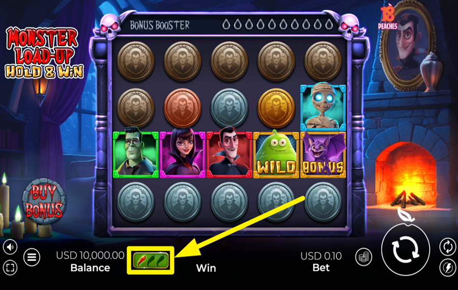 Monster Load Up Hold and Win ВЫБЕРИТЕ УРОВЕНЬ ВОЛАТИЛЬНОСТИ.
