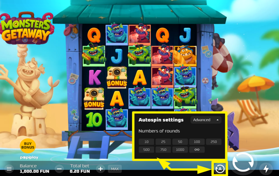 Monsters Getaway AUTOPLAY AKTIVIEREN.