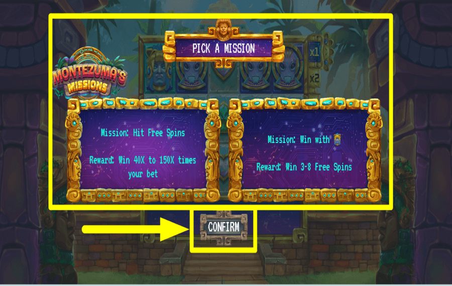 Montezumas Missions CHOISISSEZ UNE MISSION.