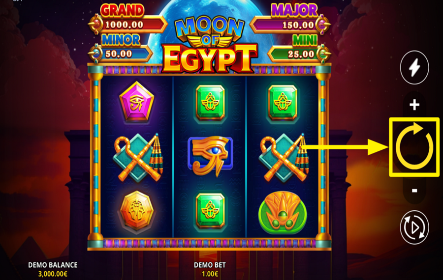 Moon of Egypt Running Wins EMBARK ON YOUR GAME!