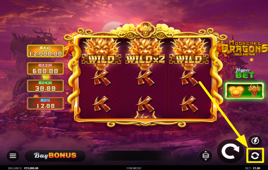 Mooncake Dragons Hold and Win ЗАПУСТИТЬ АВТОМАТИЧЕСКИЕ ВРАЩЕНИЯ.