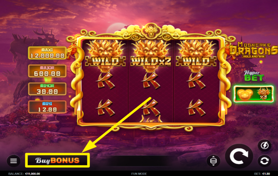 Mooncake Dragons Hold and Win Стремитесь к большему!