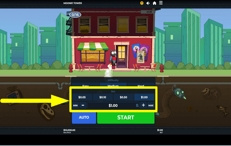 Moonie Tower STAKE YOUR COINS.