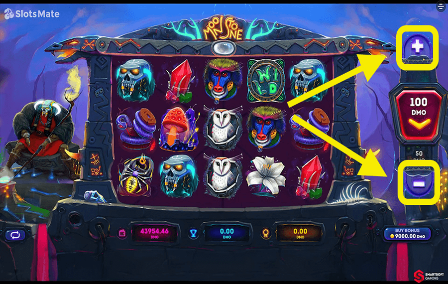 Moonstone Choisissez le montant de votre mise.