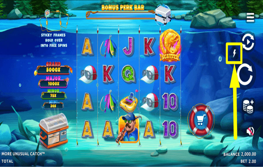 More Unusual Catch CONTRÔLEZ LA VITESSE D'ESSORAGE.