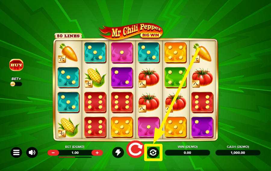 Mr Chili Pepper Big Win Dice ATIVAR REPRODUÇÃO AUTOMÁTICA.