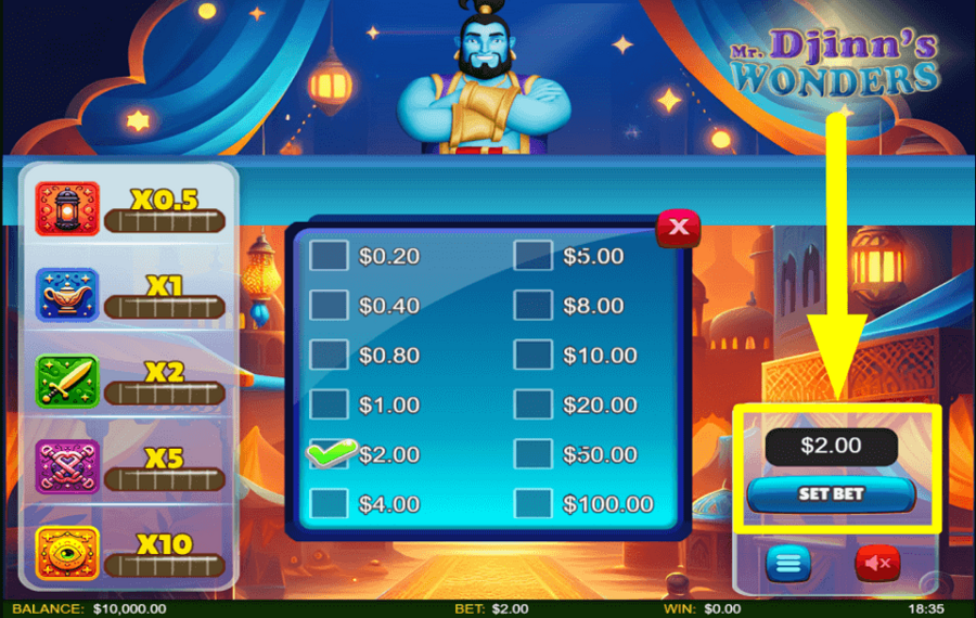 Mr Djinns Wonders DETERMINE THE STAKE.