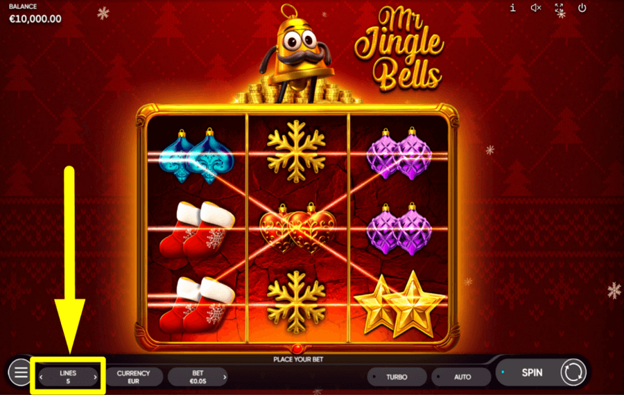 Mr Jingle Bells DETERMINARE LE LINEE DI PAGAMENTO.