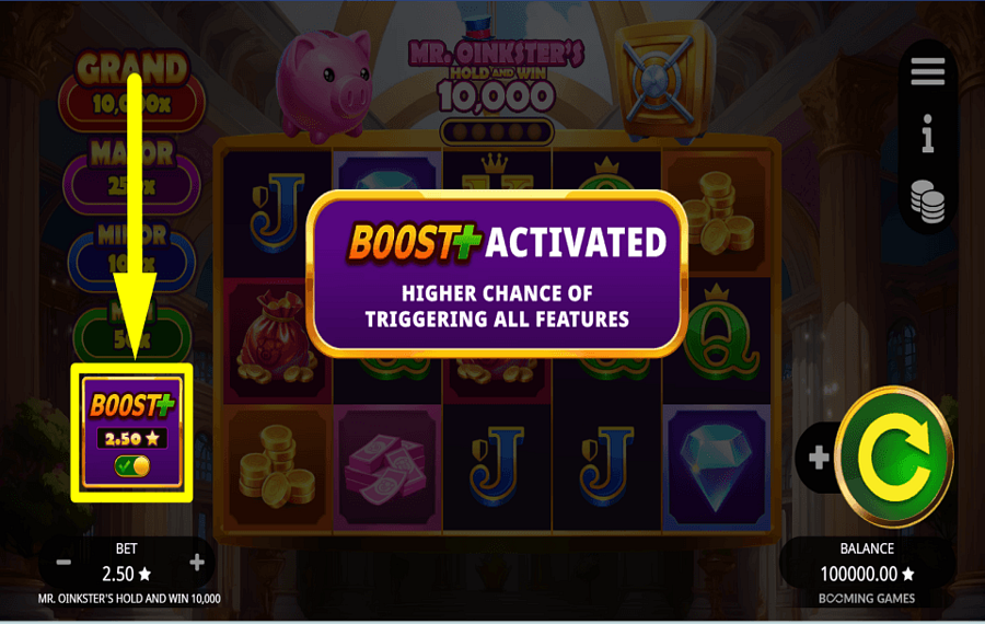 Mr Oinksters Hold and Win 10000 AUGMENTEZ VOTRE CHANCE.