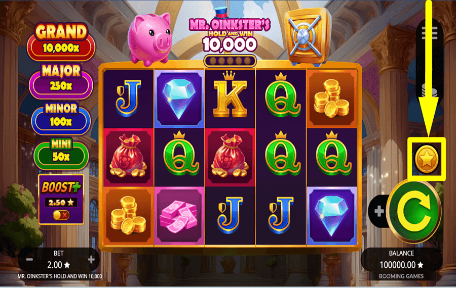 Mr Oinksters Hold and Win 10000 BONUS DE DÉCLENCHEMENT.