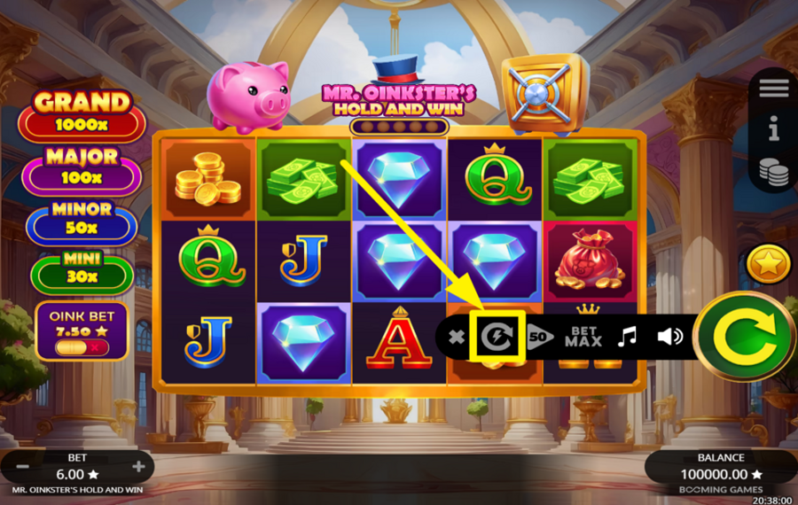 Mr Oinksters Hold and Win AUGMENTEZ LE TEMPO.