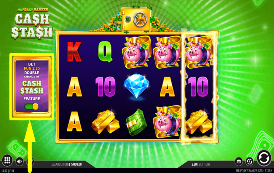 Mr Porky Banker Cash Stash CHANGE YOUR LUCK.