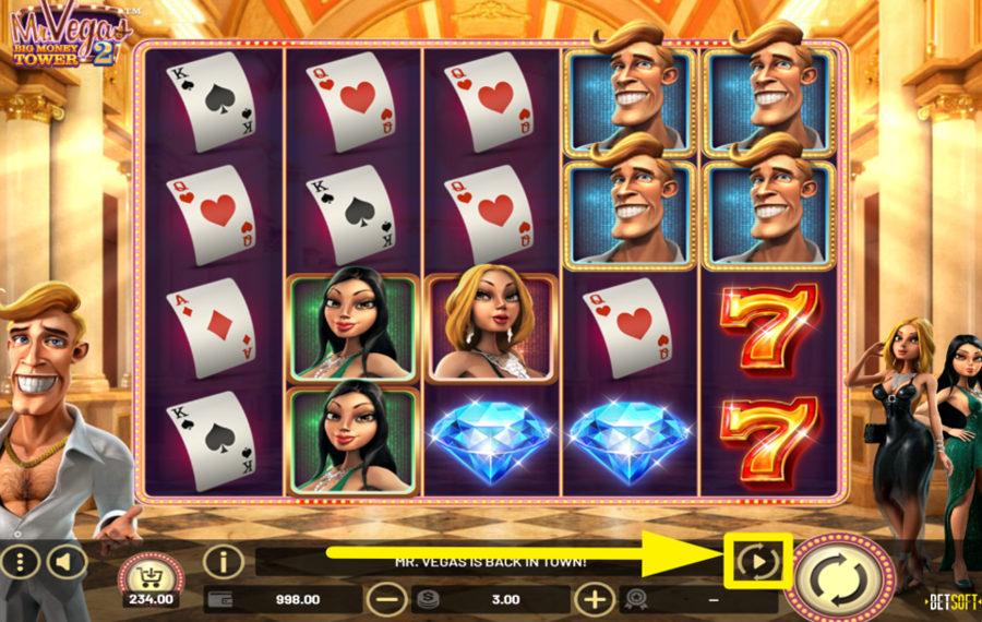 Mr Vegas 2 Big Tower Money ATTIVA LA RIPRODUZIONE AUTOMATICA.
