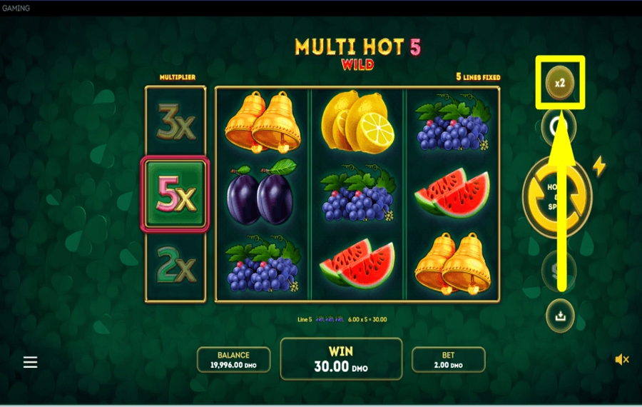 Multi Hot 5 Wild COMIENCE A JUGAR.