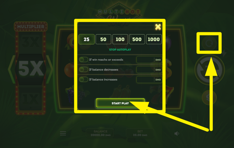 Multi Hot Ways USE AUTOMATED SPINS.