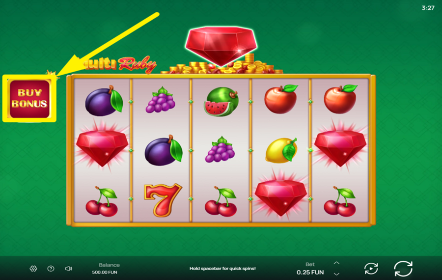 Multi Ruby PURCHASE FREE SPINS.