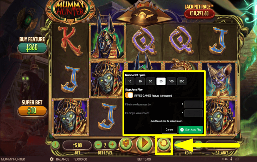 Mummy Hunter PROCEED AUTOMATICALLY.