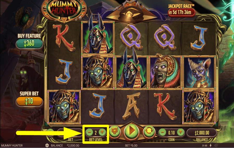 Mummy Hunter PLAN YOUR WAGER.