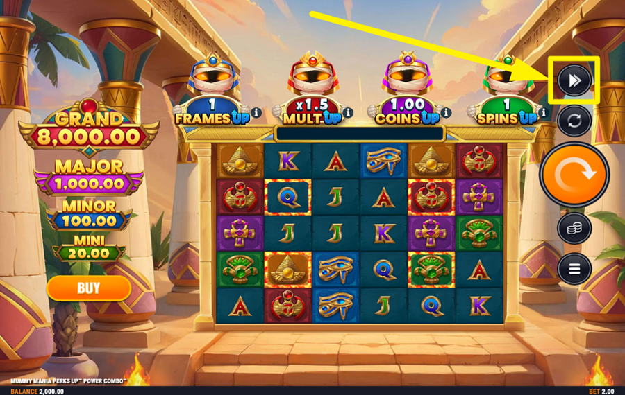 Mummy Mania Perks Up Power Combo SCATENA LA POTENZA DEL TURBO.