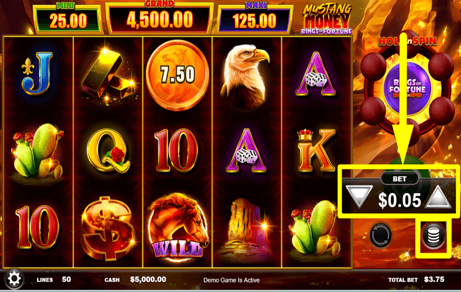 Mustang Money Rings of Fortune WÄHLEN SIE IHRE WETTE.