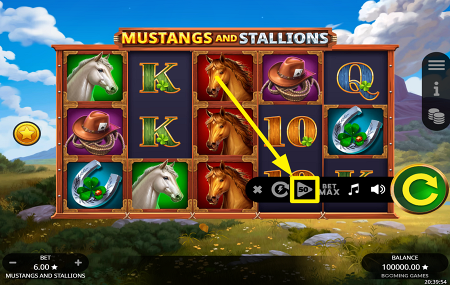 Mustangs and Stallions ЗАПУСТИТЕ АВТОМАТИЧЕСКИЕ ВРАЩЕНИЯ.
