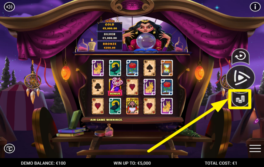 Mystery Fortune SPECIFY YOUR WAGER.