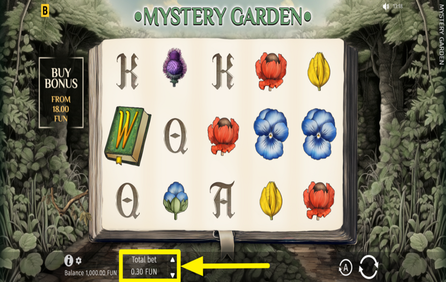 Mystery Garden PLACE YOUR BET.