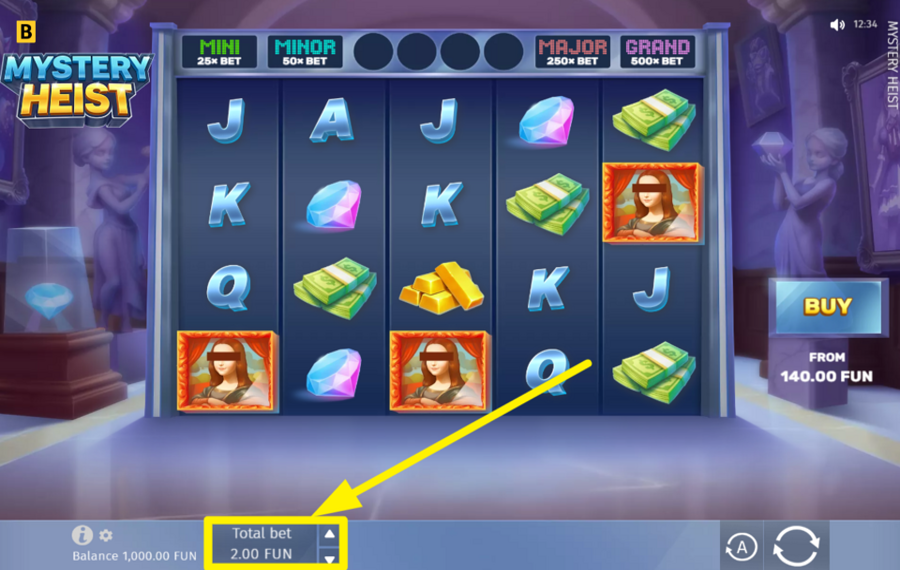 Mystery Heist DETERMINE YOUR BET.