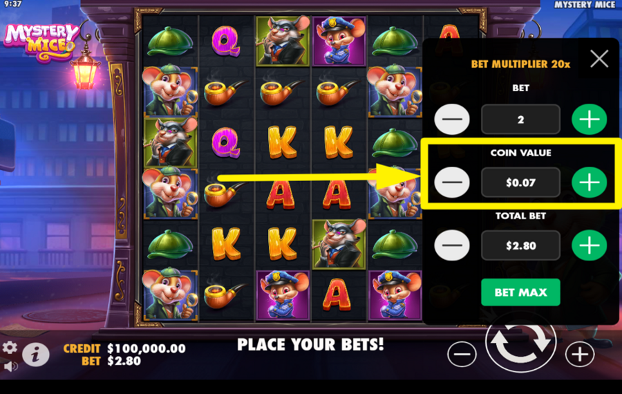 Mystery Mice CUSTOMIZE THE COIN VALUE.