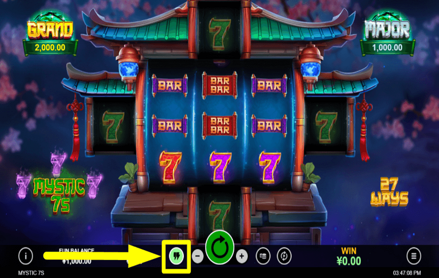 Mystic 7s ACCELERARE GLI SPIN.