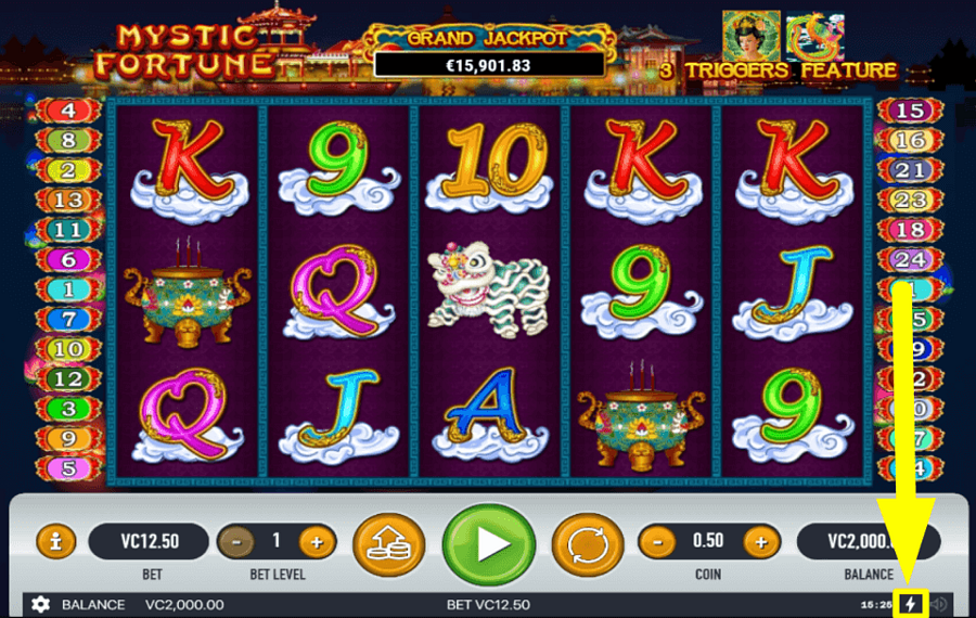 Mystic Fortune GIRA VELOCE CON “QUICK SPIN”.