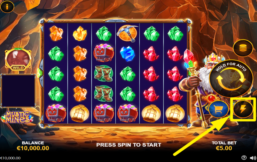 Mystic Mines ENTFESSELN SIE DIE TURBO-LADUNG.