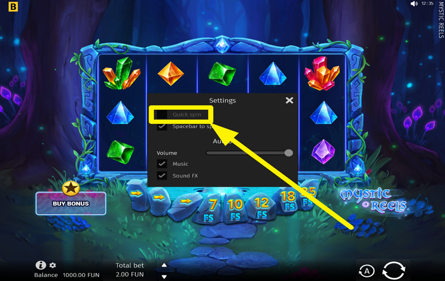 Mystic Reels ACELERA EL JUEGO.