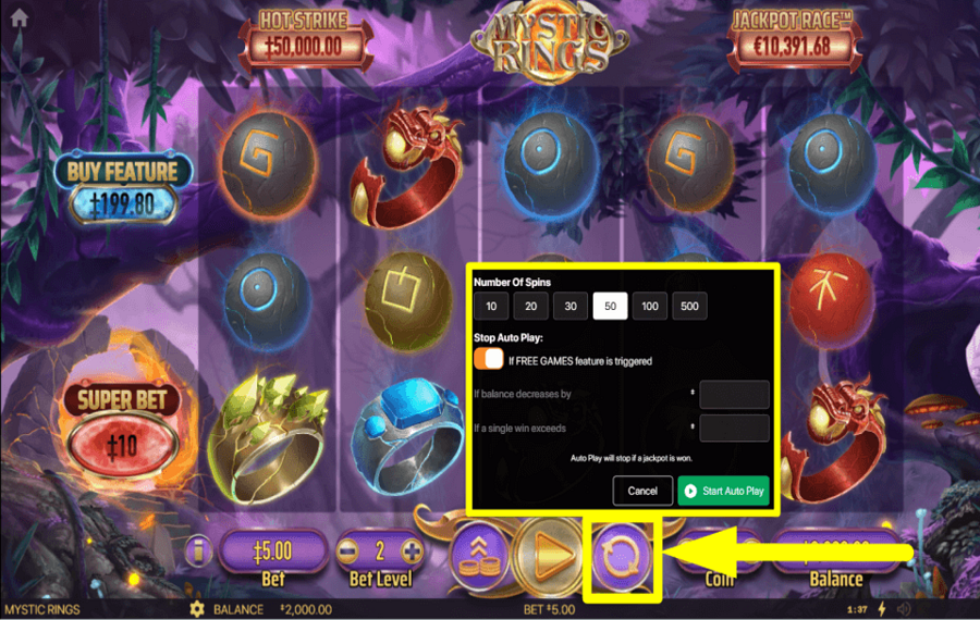 Mystic Rings АВТОМАТИЗИРУЙТЕ ПОВОРОТЫ.