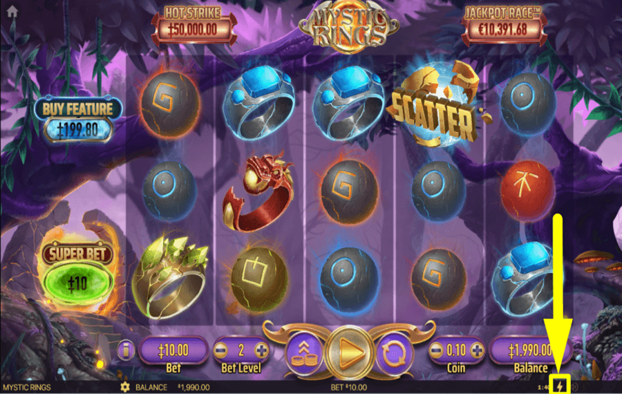 Mystic Rings АКТИВИРУЙТЕ ТУРБО-РЕЖИМ.