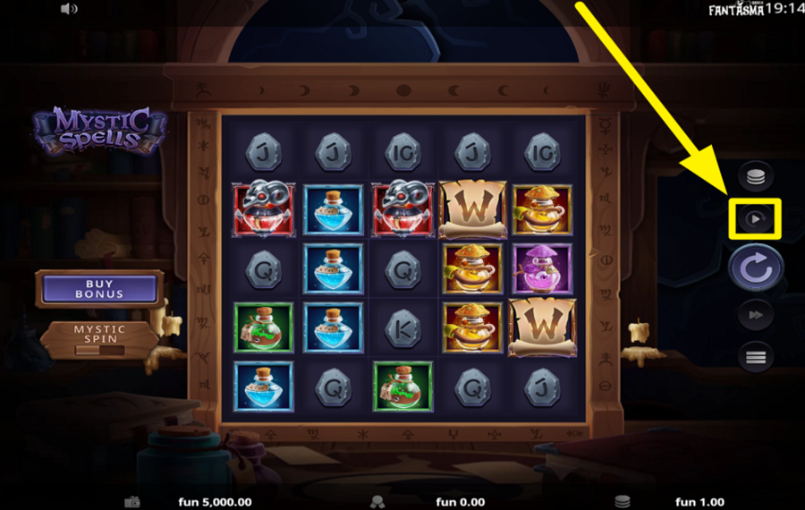 Mystic Spells TRIGGER AUTOMATIC PLAY.