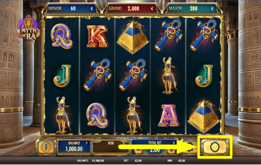 Myth of Ra TIME TO GAMBLE.