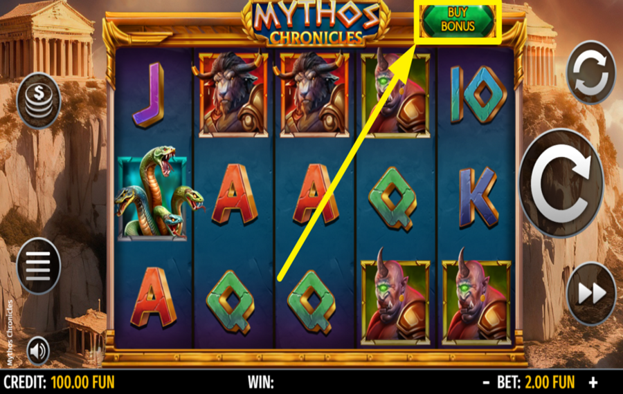 Mythos Chronicles BUY FREE SPINS.
