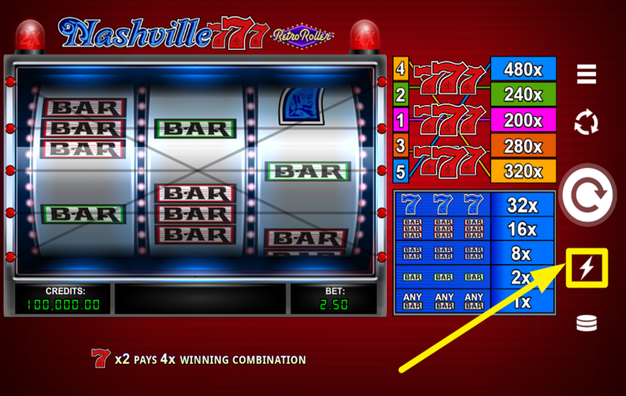 Nashville 777 Retro Roller CHANGER LA VITESSE.